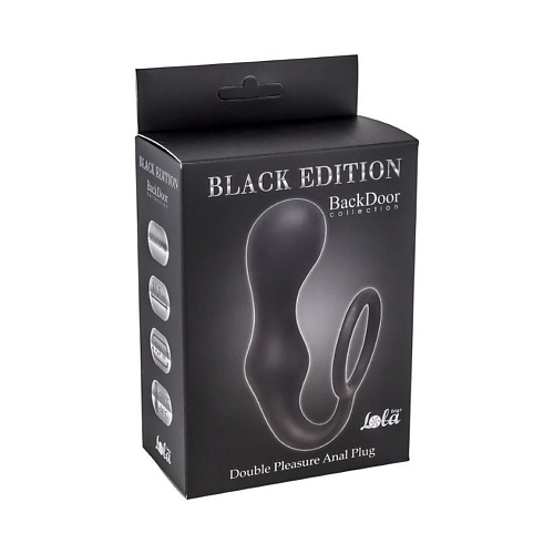 Эрекционное кольцо с анальной пробкой Double Pleasure Anal Plug