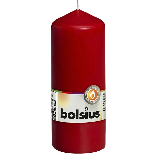

BOLSIUS Свеча столбик Classic красная 297, Свеча столбик Classic красная