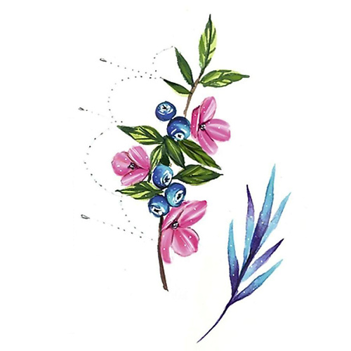 Наклейки для тела ПОЛИСФЕРА Временная переводная татуировка Tattoo PS&KG-051
