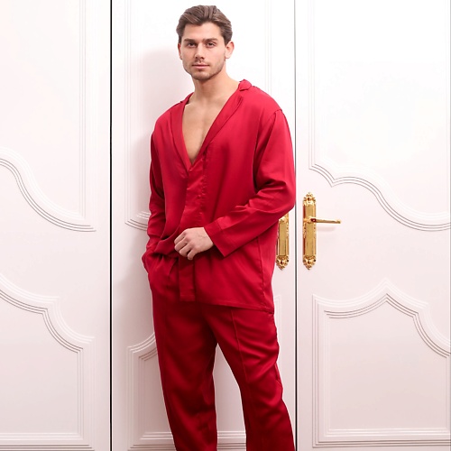 

FATLAN Пижама костюмного типа: Рубашка + Брюки "Vinous" UNISEX, Пижама костюмного типа: Рубашка + Брюки "Vinous" UNISEX
