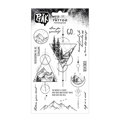 

P.INK Наклейки-тату переводные Горы, Наклейки-тату переводные Горы