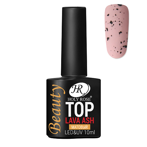 

HOLY ROSE Топ для гель-лака с эффектом перепелиного яйца с хлопьями Lava Ash 10, Топ для гель-лака с эффектом перепелиного яйца с хлопьями Lava Ash