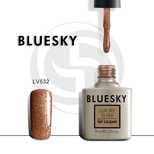 

BLUESKY Гель-лак Luxury Silver LV557, Гель-лак Luxury Silver LV557
