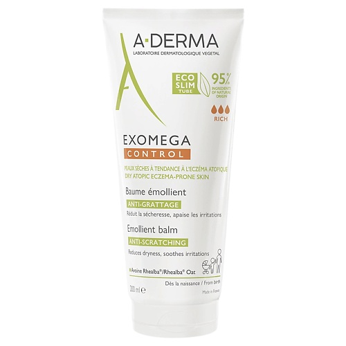 

A-DERMA Смягчающий бальзам для тела в стерильной упаковке Exomega Control, Смягчающий бальзам для тела в стерильной упаковке Exomega Control
