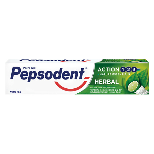 

PEPSODENT Зубная паста ACTION 123 HERBAL Травы 75, Зубная паста ACTION 123 HERBAL Травы
