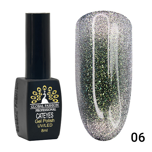 

GLOBAL FASHION Гель лак кошачий глаз 24D Wild 01, Гель лак кошачий глаз 24D Wild 01