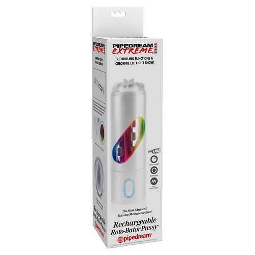 Мастурбатор-ротатор вагина Pipedream Extreme Toyz Rechargeable Roto-Bator Pussy