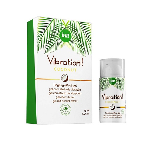 Интимная косметика  Лэтуаль INTT Увлажняющий гель Vibration Coconut (Вибро Кокос Веган) 15.0