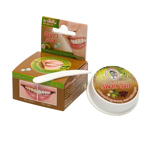 

5 STAR COSMETIC Травяная зубная паста с экстрактом Нони 25.0, Травяная зубная паста с экстрактом Нони