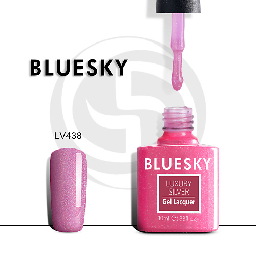 

BLUESKY Гель-лак Luxury Silver LV458, Гель-лак Luxury Silver LV458