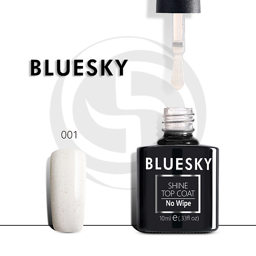 

BLUESKY Топ с шиммером без липкого слоя Luxury Silver Glitter 10.0, Топ с шиммером без липкого слоя Luxury Silver Glitter