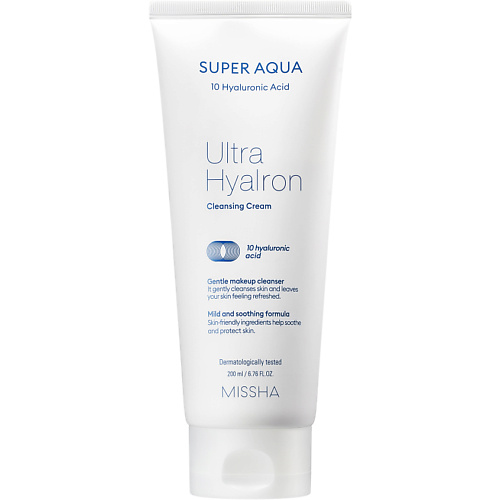 

MISSHA Пенка кремовая Super Aqua Ultra Hyalron для умывания и снятия макияжа, Пенка кремовая Super Aqua Ultra Hyalron для умывания и снятия макияжа