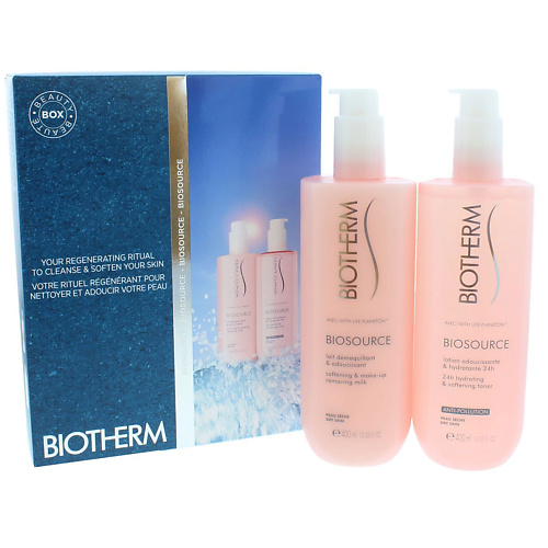 

BIOTHERM Набор Biosource для сухой кожи: Очищающее молочко + Смягчающий тоник, Набор Biosource для сухой кожи: Очищающее молочко + Смягчающий тоник