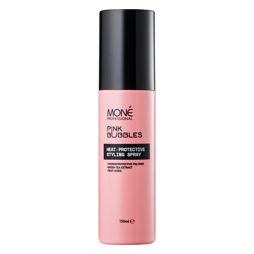 

MONE PROFESSIONAL Спрей для волос термозащитный Pink Bubbles, Спрей для волос термозащитный Pink Bubbles