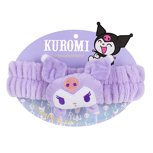 

SODA Повязка косметическая для волос Kuromi's Sleepover #cuteadventure, Повязка косметическая для волос Kuromi's Sleepover #cuteadventure
