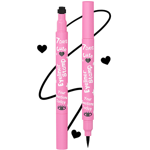 7DAYS подводка для глаз CUTE black stamp