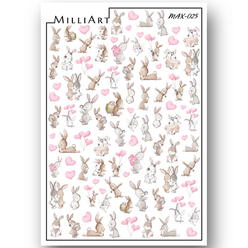 

MILLIART NAILS Слайдер дизайн для ногтей 2D MAX-025, Слайдер дизайн для ногтей 2D MAX-025