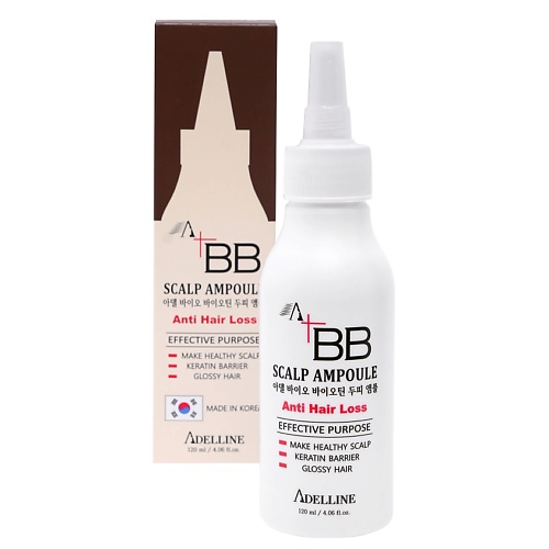 

ADELLINE Сыворотка для кожи головы против выпадения волос Adel bio biotin ampoule марки Adelline 120.0, Сыворотка для кожи головы против выпадения волос Adel bio biotin ampoule марки Adelline