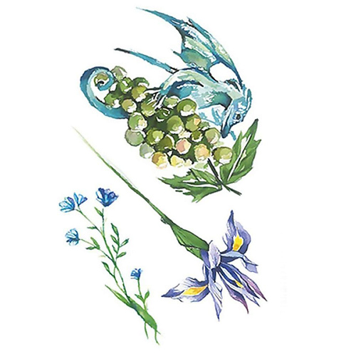 

ПОЛИСФЕРА Временная переводная татуировка Tattoo PS&KG-013, Временная переводная татуировка Tattoo PS&KG-013
