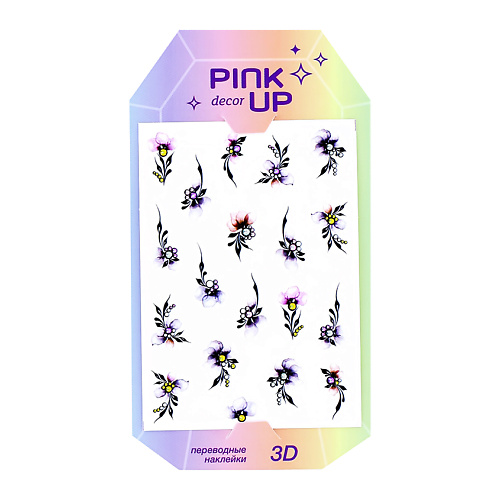 

PINK UP Наклейки для ногтей 3D, Наклейки для ногтей 3D