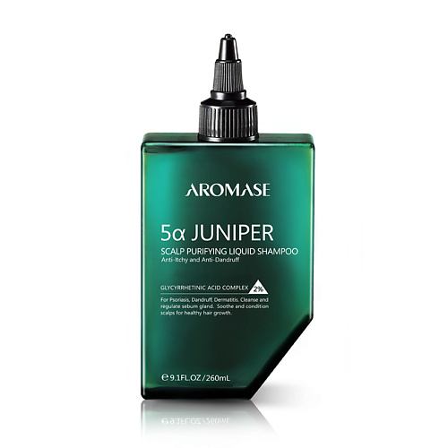 

AROMASE Шампунь очищающий против перхоти и зуда с можжевельником 5α Juniper, Шампунь очищающий против перхоти и зуда с можжевельником 5α Juniper