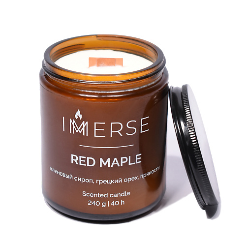 

IMMERSE Ароматическая свеча RED MAPLE 240, Ароматическая свеча RED MAPLE