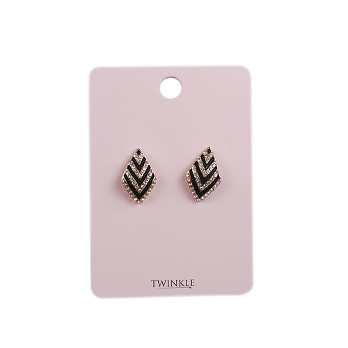 

TWINKLE Серьги Black Zigzag, Серьги Black Zigzag