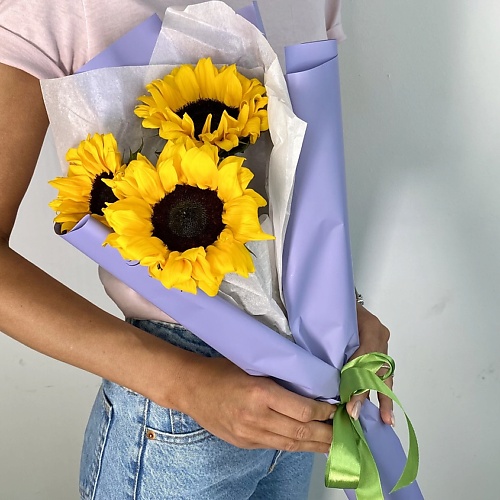 

ЛЭТУАЛЬ FLOWERS Букет из подсолнухов 3 шт., Букет из подсолнухов 3 шт.