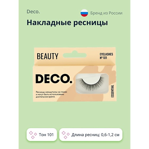 

DECO. Накладные ресницы ESSENTIAL № 101 1.0, Накладные ресницы ESSENTIAL № 101