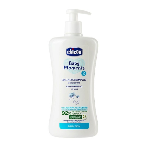 фото Chicco пена-шампунь без слез baby moments 500.0