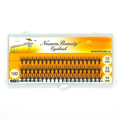 

NESURABEAUTY Накладные ресницы пучки 10D, MIX 10,12,14мм 1, Накладные ресницы пучки 10D, MIX 10,12,14мм
