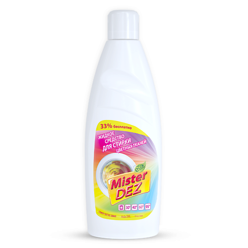 

MISTER DEZ Eco-Cleaning Жидкое средство для стирки цветного белья 1000, Eco-Cleaning Жидкое средство для стирки цветного белья