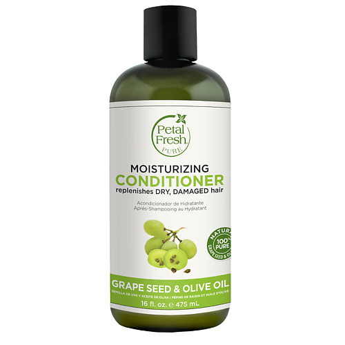 

PETAL FRESH Кондиционер для волос с семенами винограда и маслом оливы, Кондиционер для волос с семенами винограда и маслом оливы