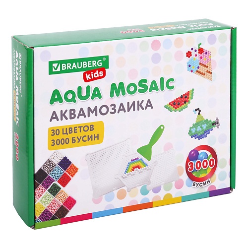 

BRAUBERG Запасные бусины для аквамозаики KIDS, Запасные бусины для аквамозаики KIDS