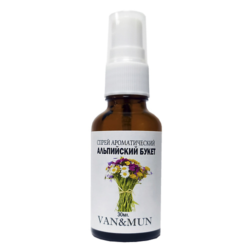

VAN&MUN Спрей ароматический для дома и офиса Альпийский букет 30.0, Спрей ароматический для дома и офиса Альпийский букет