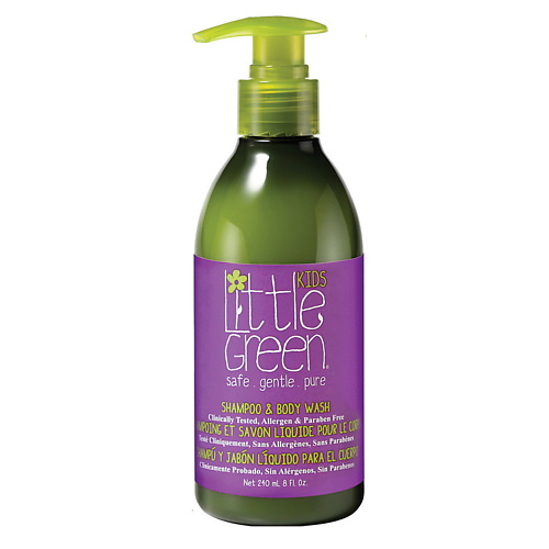 

LITTLE GREEN Шампунь и гель для тела БЕЗ СЛЕЗ линия Kids 240, Шампунь и гель для тела БЕЗ СЛЕЗ линия Kids