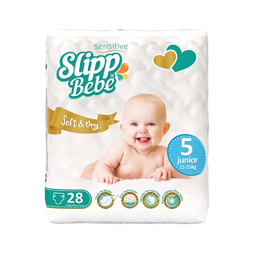 

SLIPP BEBE Подгузники для детей TWIN № 5 28.0, Подгузники для детей TWIN № 5