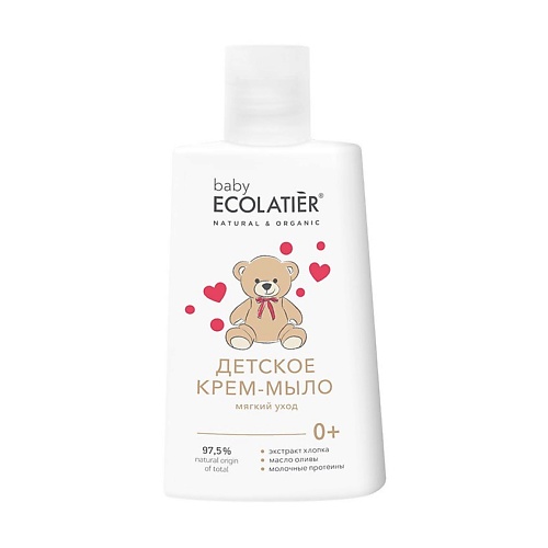 

ECOLATIER Детское крем-мыло "Мягкий уход" 0+ 250.0, Детское крем-мыло "Мягкий уход" 0+