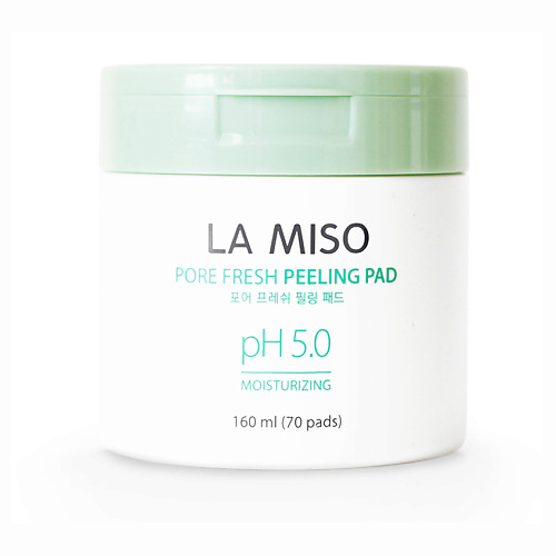 

LA MISO Очищающие и отшелушивающие салфетки для лица рH 5.0 60.0, Очищающие и отшелушивающие салфетки для лица рH 5.0