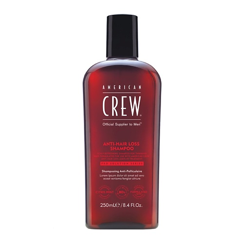 

AMERICAN CREW Шампунь против выпадения волос Anti - Hair Loss Shampoo, Шампунь против выпадения волос Anti - Hair Loss Shampoo