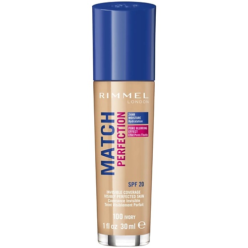 

RIMMEL Тональный крем с эффектом мягкого фокуса Match Perfection, Тональный крем с эффектом мягкого фокуса Match Perfection