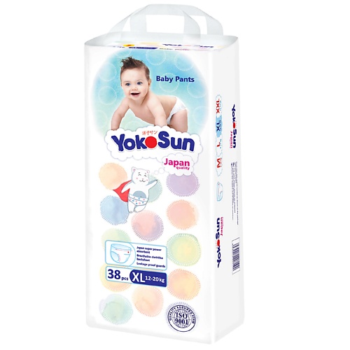 

YOKOSUN Подгузники-Трусики XL (12-20 кг) 38.0, Подгузники-Трусики XL (12-20 кг)