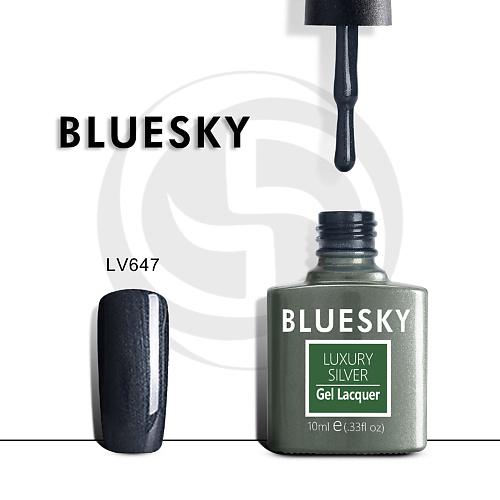 

BLUESKY Гель-лак Luxury Silver LV610, Гель-лак Luxury Silver LV610