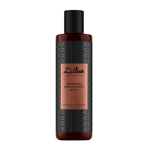   Лэтуаль ZEITUN Гель для душа и шампунь 2 в 1 очищающий для мужчин Men's Collection. Energizing Hair&Body Wash