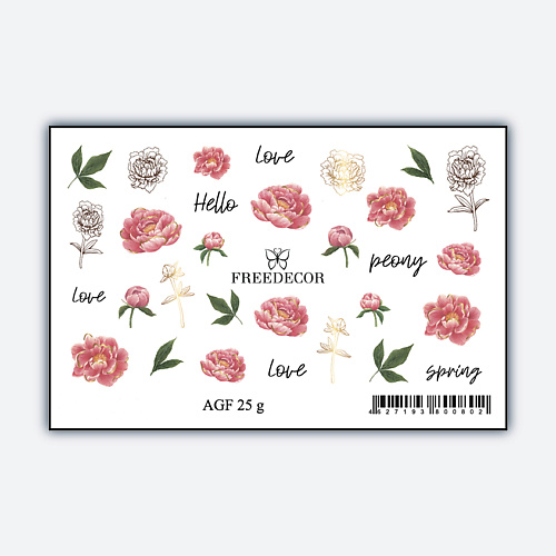 

FREEDECOR Слайдер дизайн Фольгированная Аэрография "Gold peony", Слайдер дизайн Фольгированная Аэрография "Gold peony"