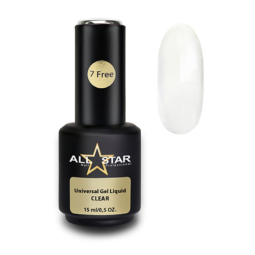 

ALL STAR PROFESSIONAL Гель для моделирования ногтей, Universal Gel Liquid "Clear" big, Гель для моделирования ногтей, Universal Gel Liquid "Clear" big