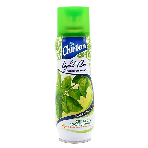 

CHIRTON Освежитель воздуха для дома аэрозольный сухое распыление Light Air Свежесть после дождя 300, Освежитель воздуха для дома аэрозольный сухое распыление Light Air Свежесть после дождя