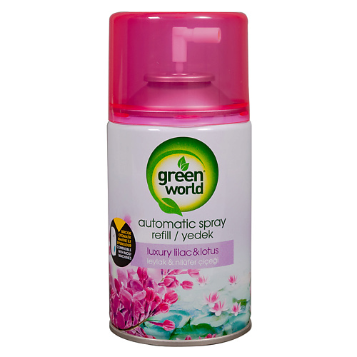 

GREEN WORLD Освежитель воздуха (сменный баллон) Luxury lilac&lotus 250.0, Освежитель воздуха (сменный баллон) Luxury lilac&lotus