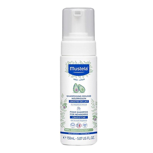 

MUSTELA Шампунь-пенка от "молочных корочек" для новорожденных 150, Шампунь-пенка от "молочных корочек" для новорожденных