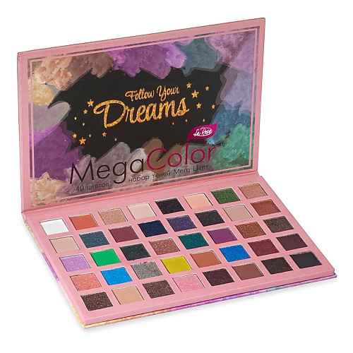 

LA ROSA Набор теней для век Mega Color, 40 цветов, Набор теней для век Mega Color, 40 цветов